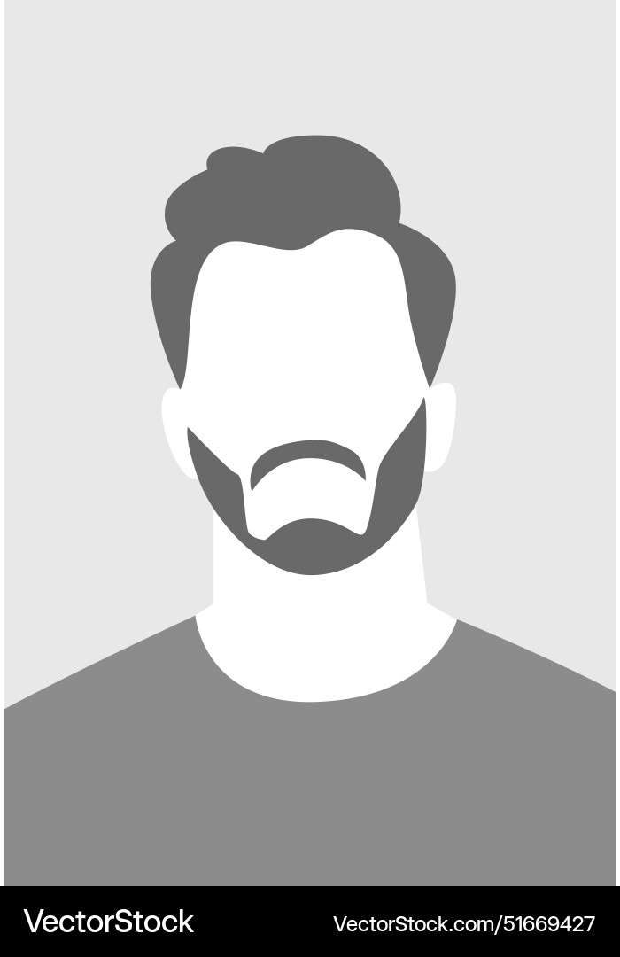 Man avatar profile portrait Royalty Free Vector Image