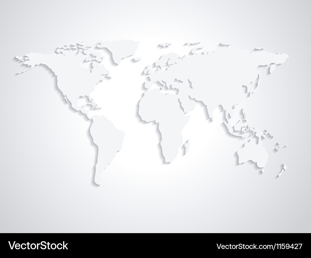 World map Royalty Free Vector Image - VectorStock