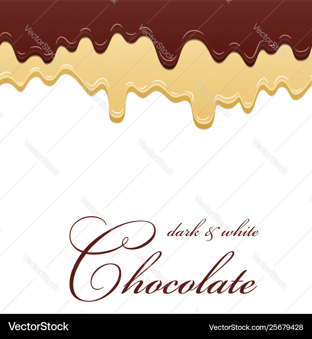 Chocolate Drip Pattern Vector Image