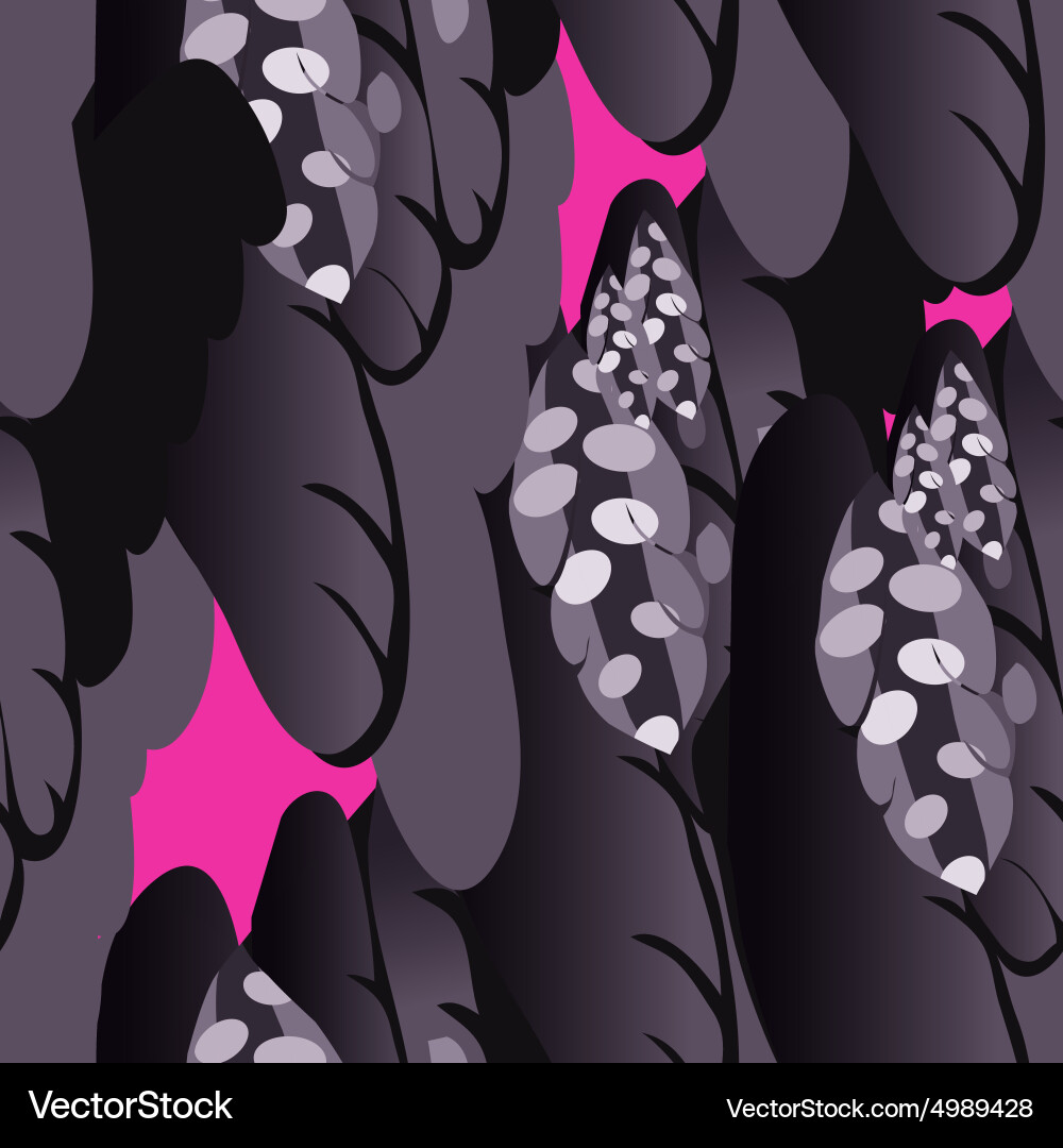 Feather seamless pattern vector image