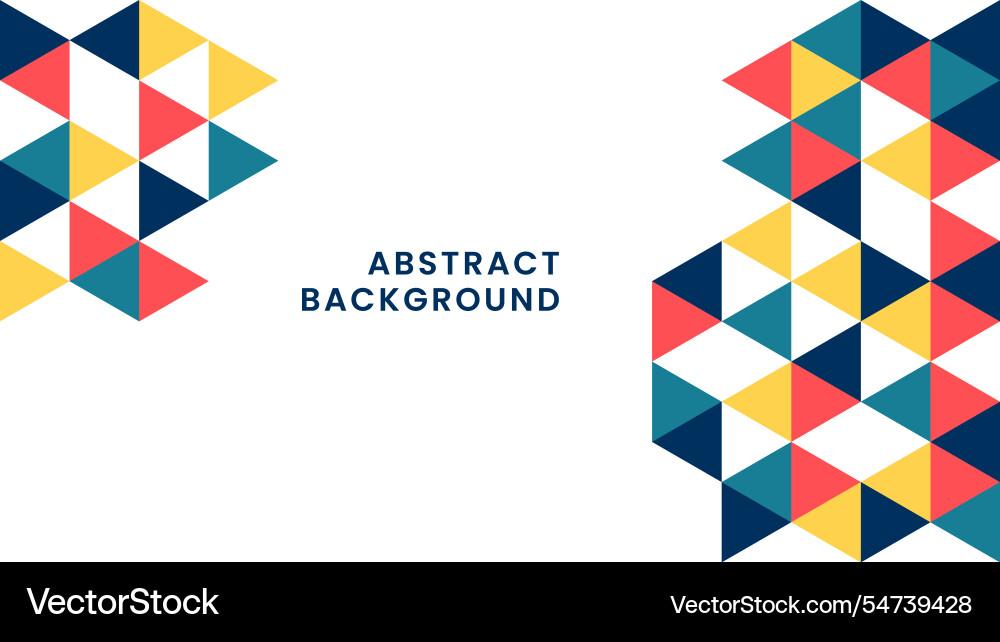 Flat abstract triangle mosaic background Vector Image