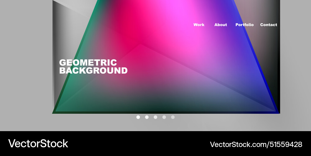 Gradient triangle geometric minimal wallpaper Vector Image