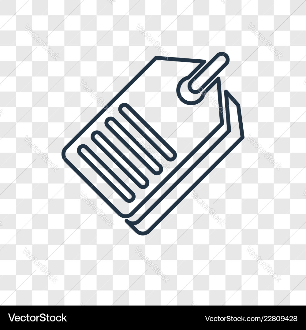 Label Concept - Transparent Icon vector image