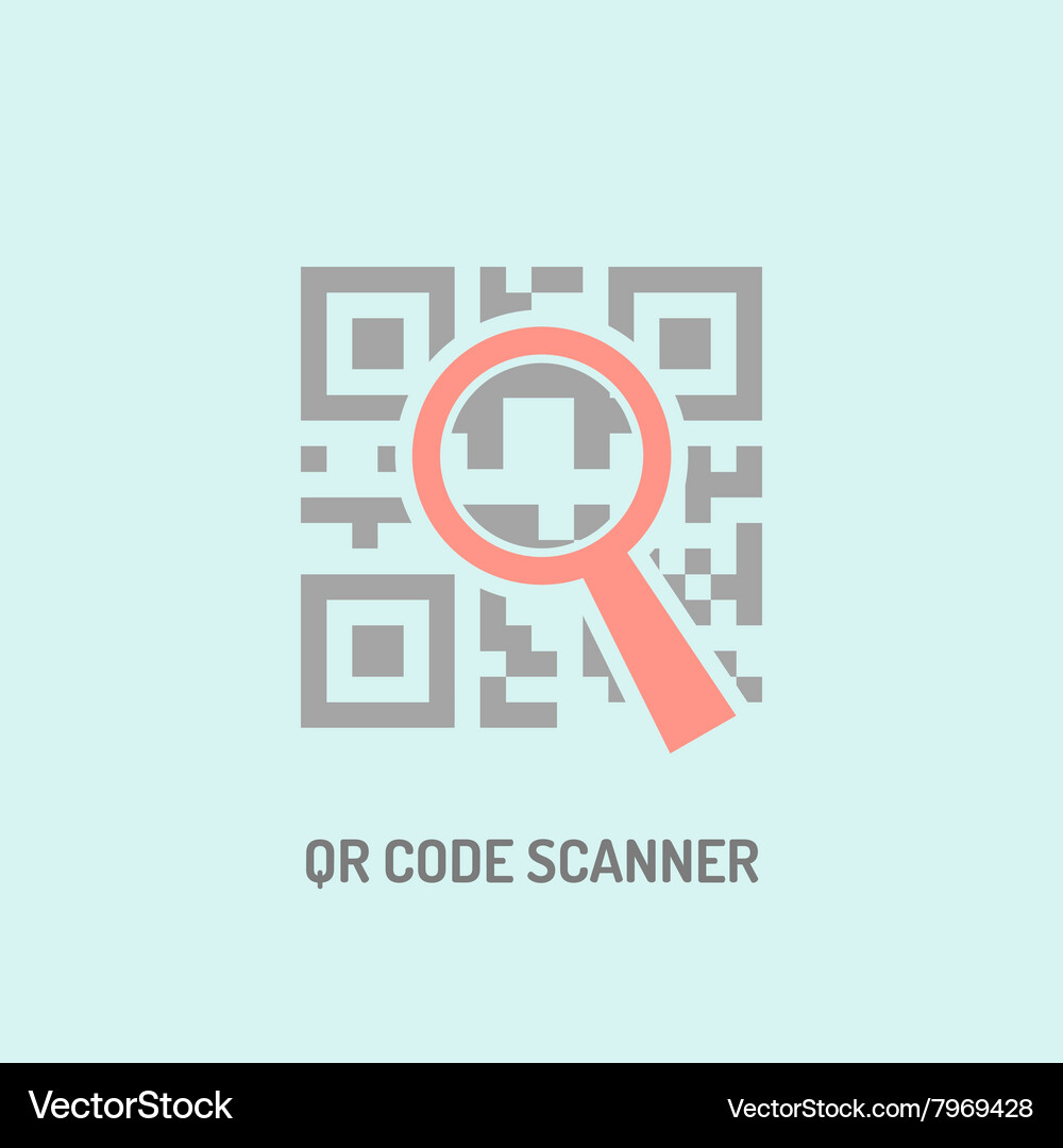 QR Code Scanner Icon Vector Image