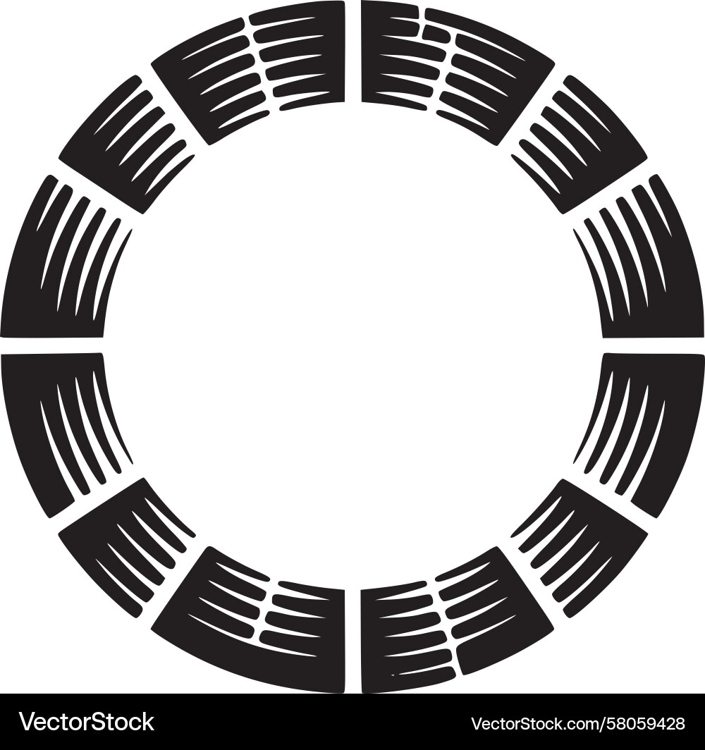 Rotating Blade Circular Pattern Vector Image