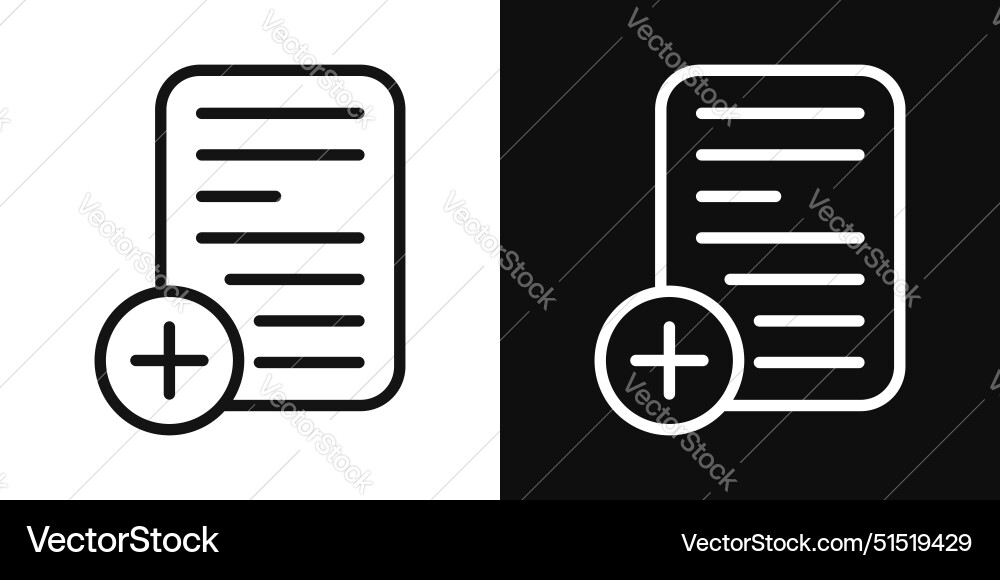 Add document icon Add document icon vector image