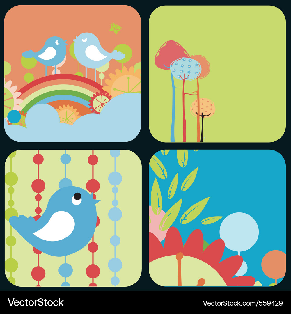 Design greeting cards Vector Image