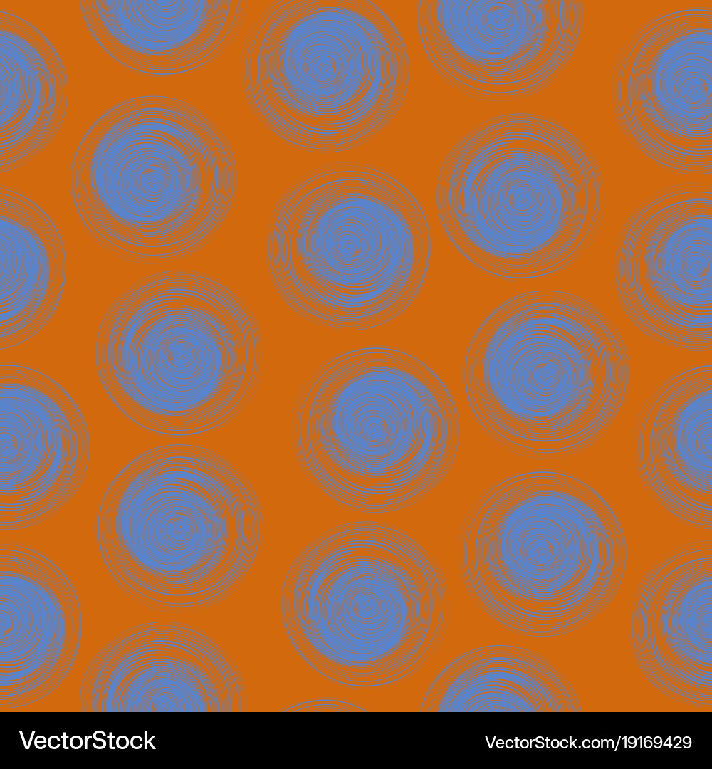 Polka dot seamless pattern with abstract circles vector image