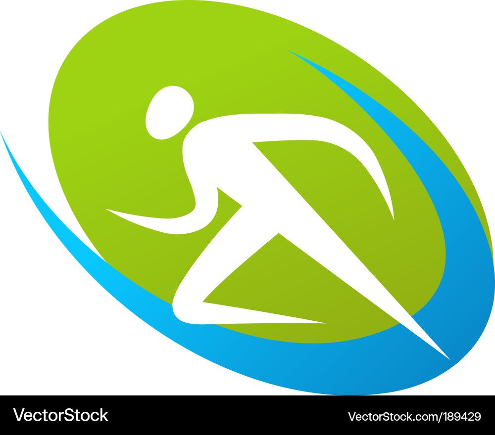 Runner Silhouette Series vector image