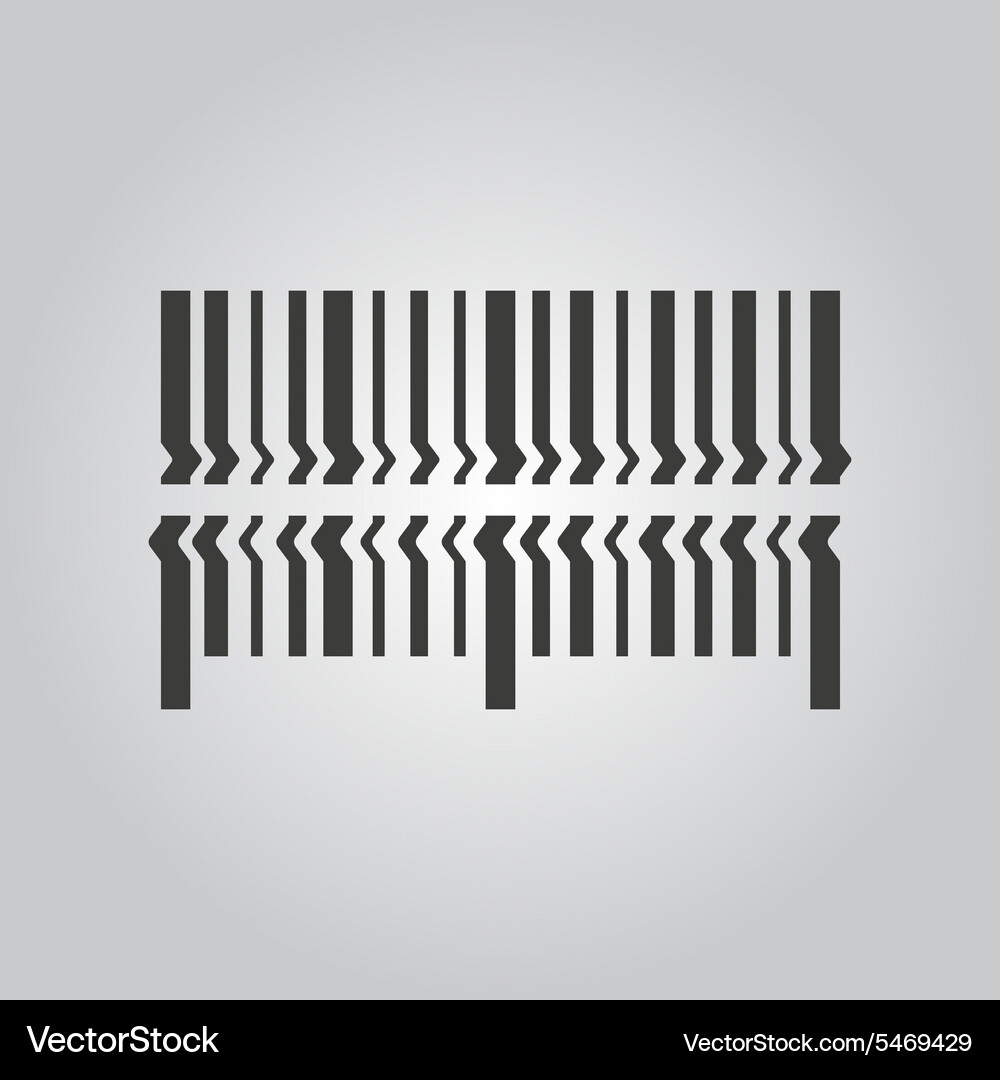 Scan the bar code icon barcode scanning symbol Vector Image