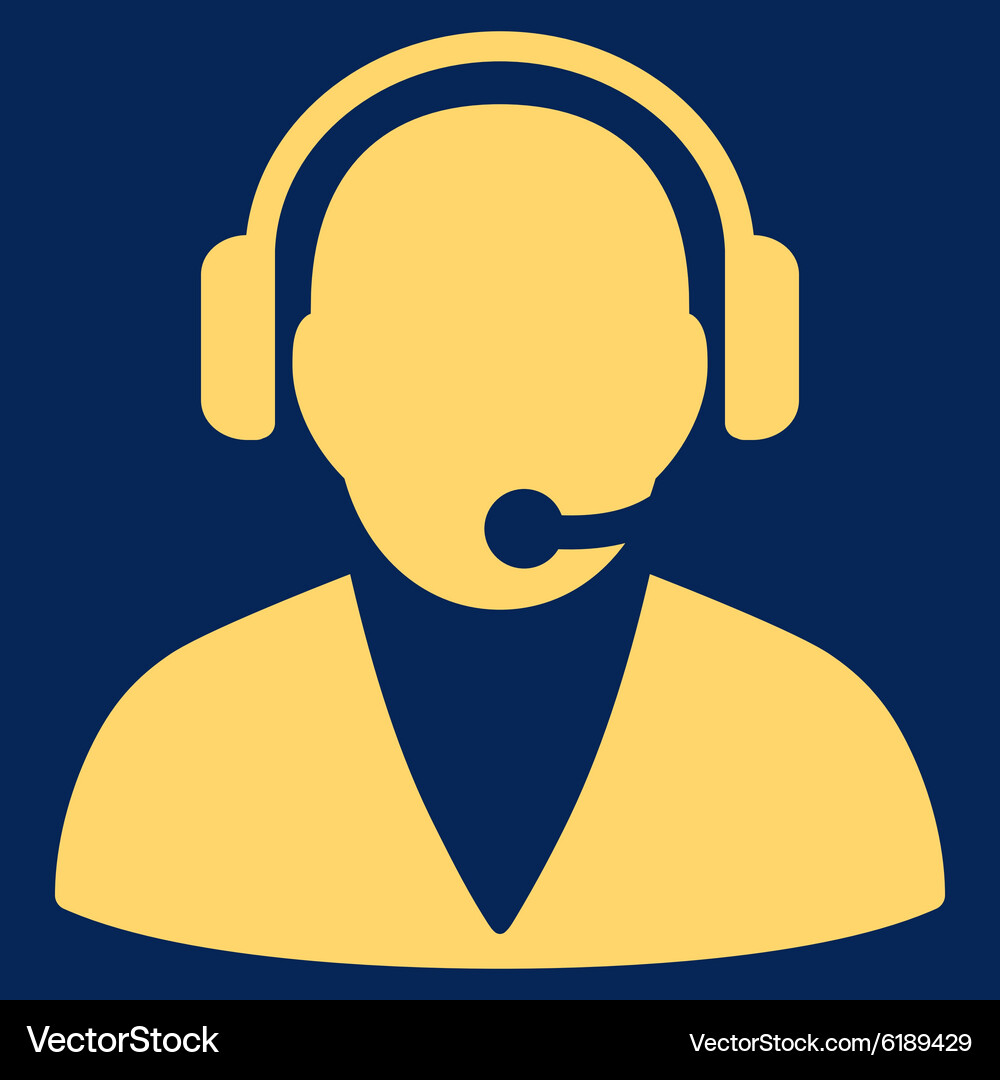 Support operator icon Vector Image