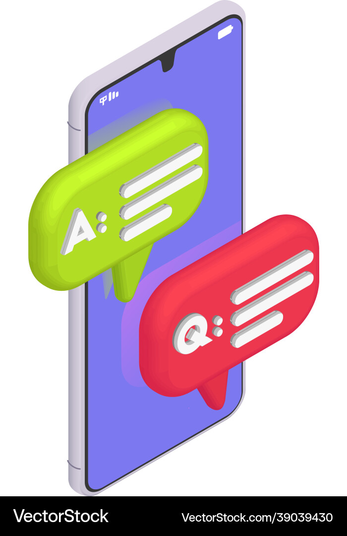 Chat support messaging composition vector image