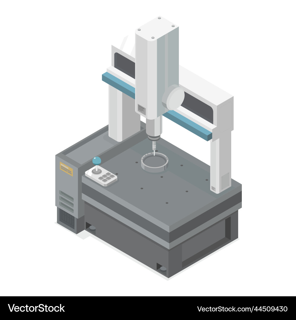 Coordinate Measuring Machine Royalty Free Vector Image