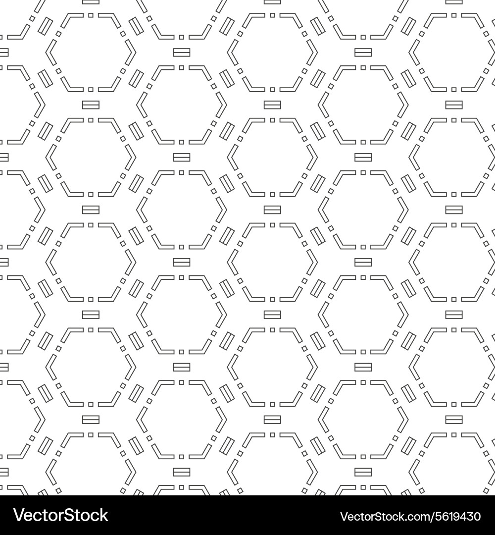Hexagonal Mesh Pattern vector image