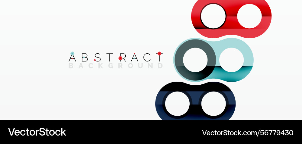 Modern design features overlapping colorful Modern design features overlapping colorful Vector Image