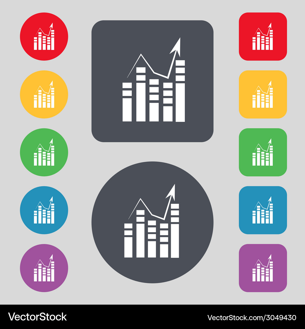 Text file icon add document with chart sign Vector Image