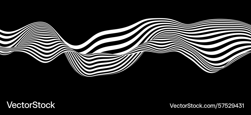 Abstract background with wave lines vector image