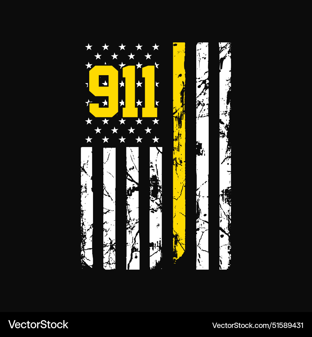 Dispatcher shirt 911 usa flag funny t-s Dispatcher shirt 911 usa flag funny t-s Vector Image