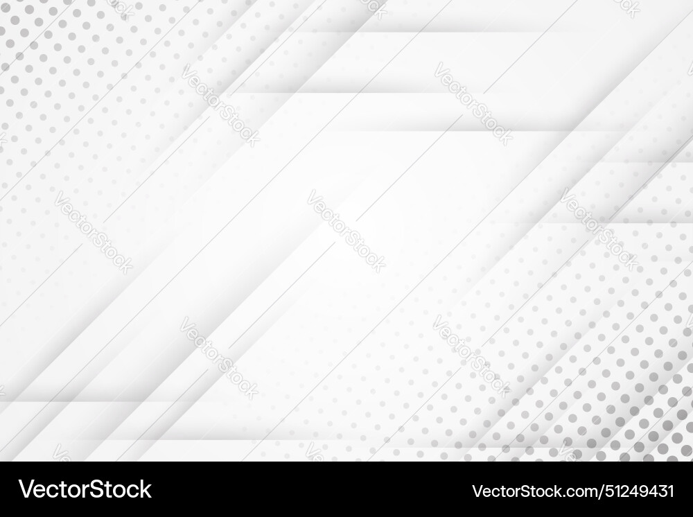 Modern white background with abstract shape design Vector Image
