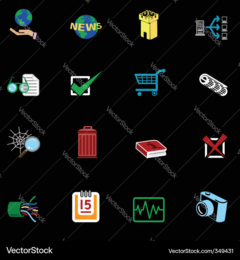 Web Icon Set vector image