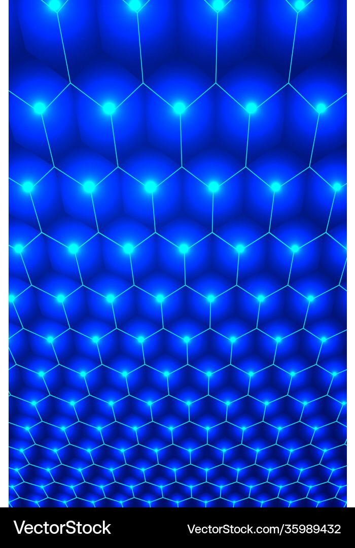 Abstract blue hexagon pattern backdrop for design Abstract blue hexagon pattern backdrop for design vector image