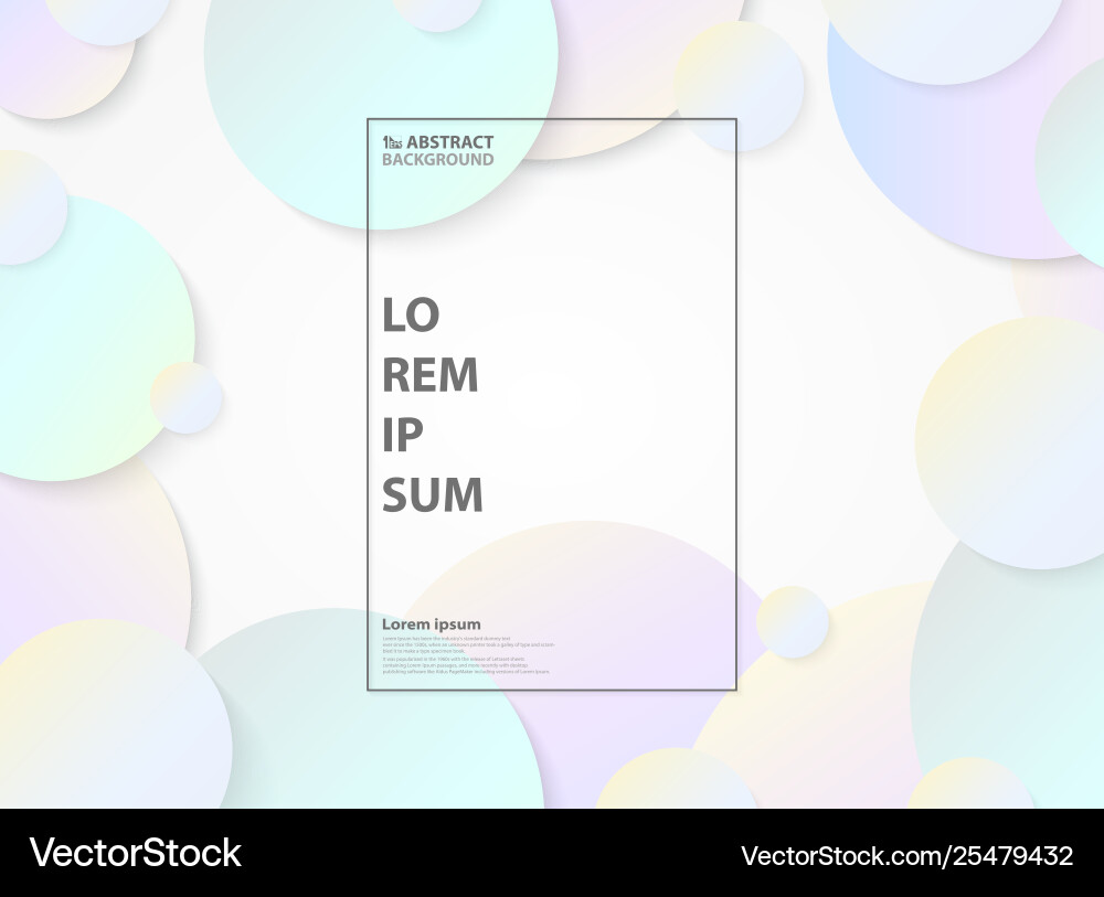 Abstract soft colorful circle pattern shape Abstract soft colorful circle pattern shape vector image