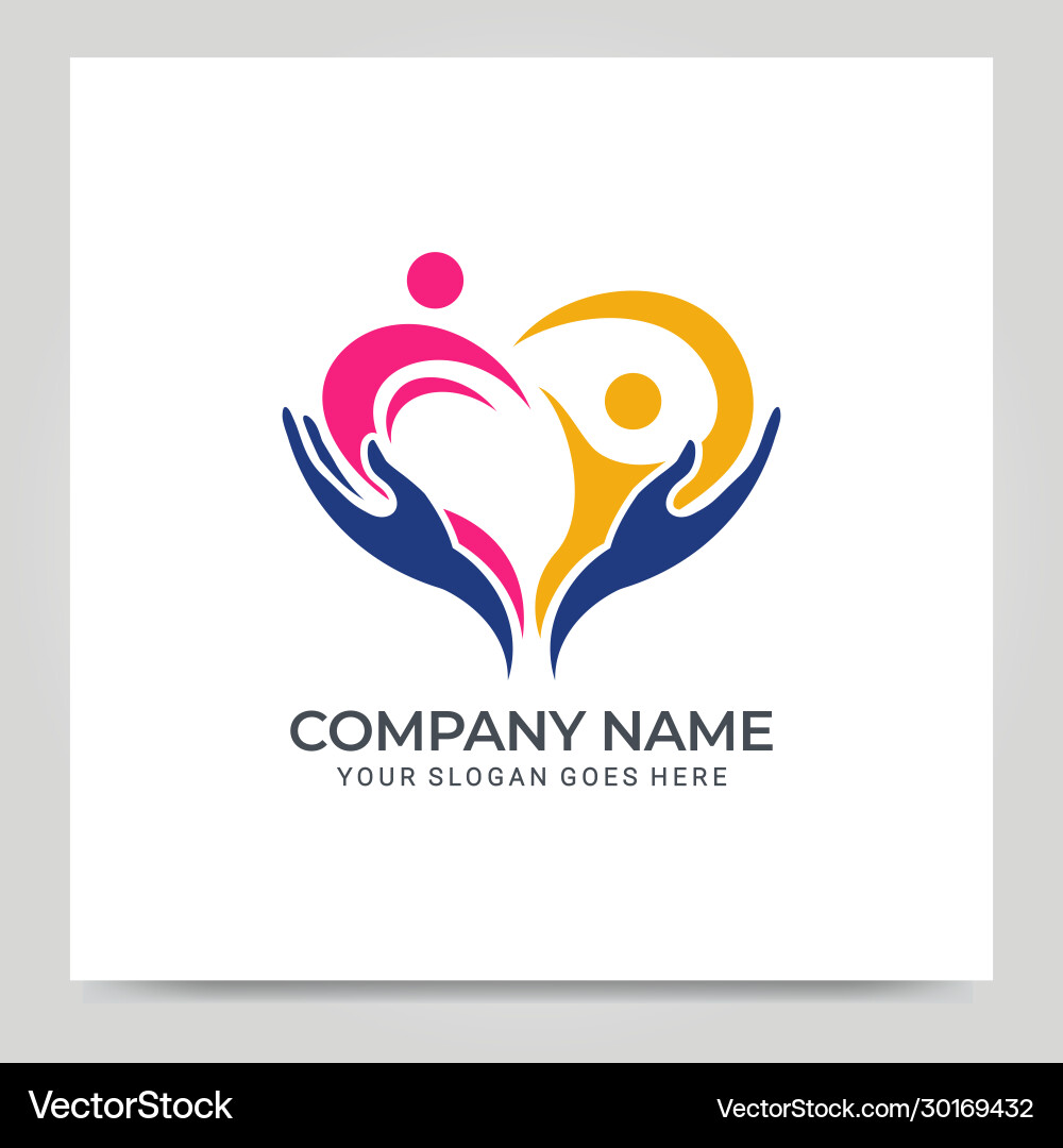 Community Care Logo - Moderne Stiftung vektorbild