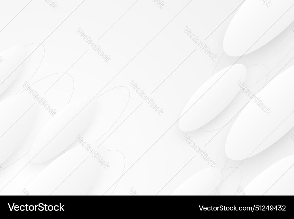 Modern white background with abstract shape design Vector Image