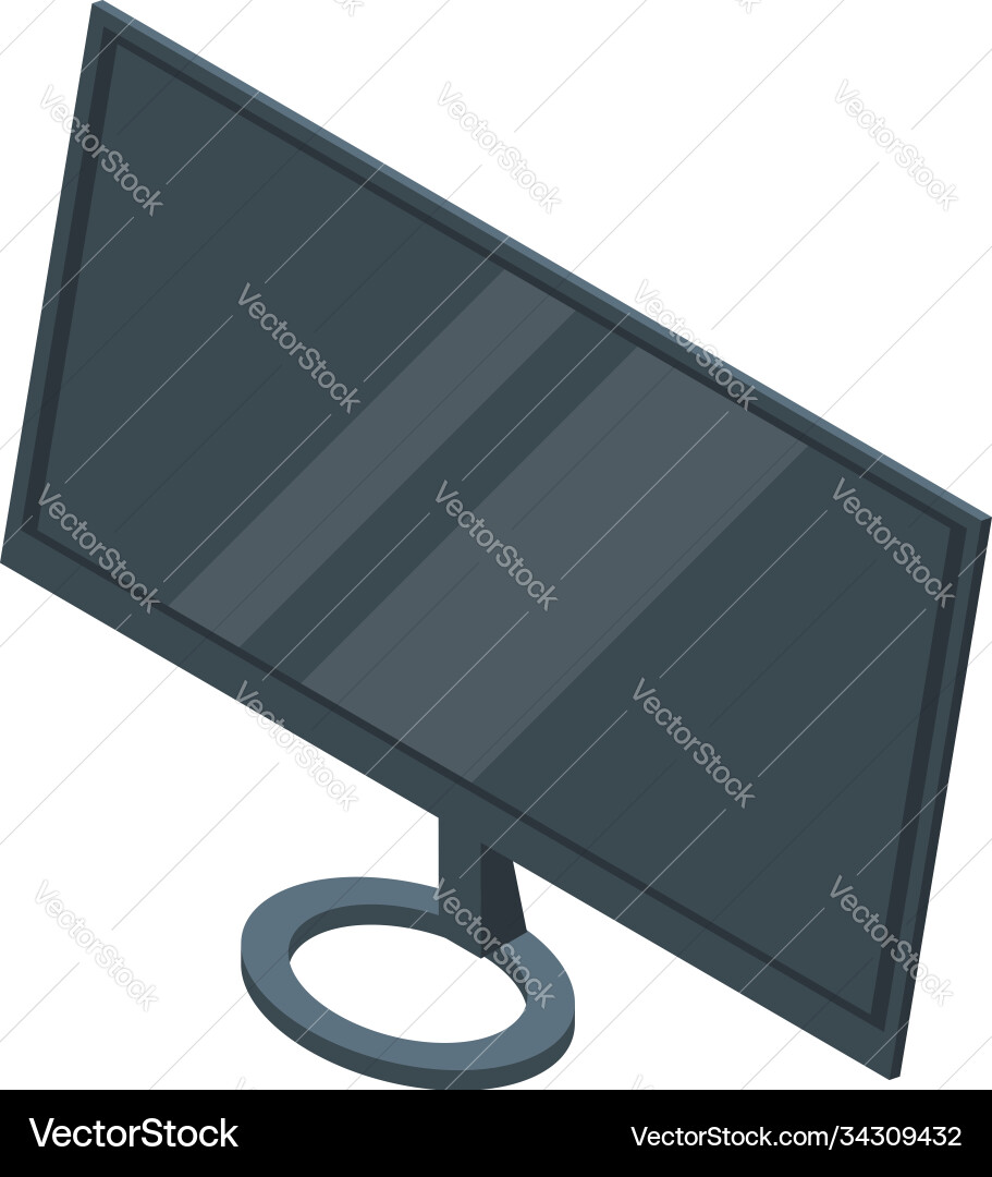 Monitor icon isometric style Vector Image