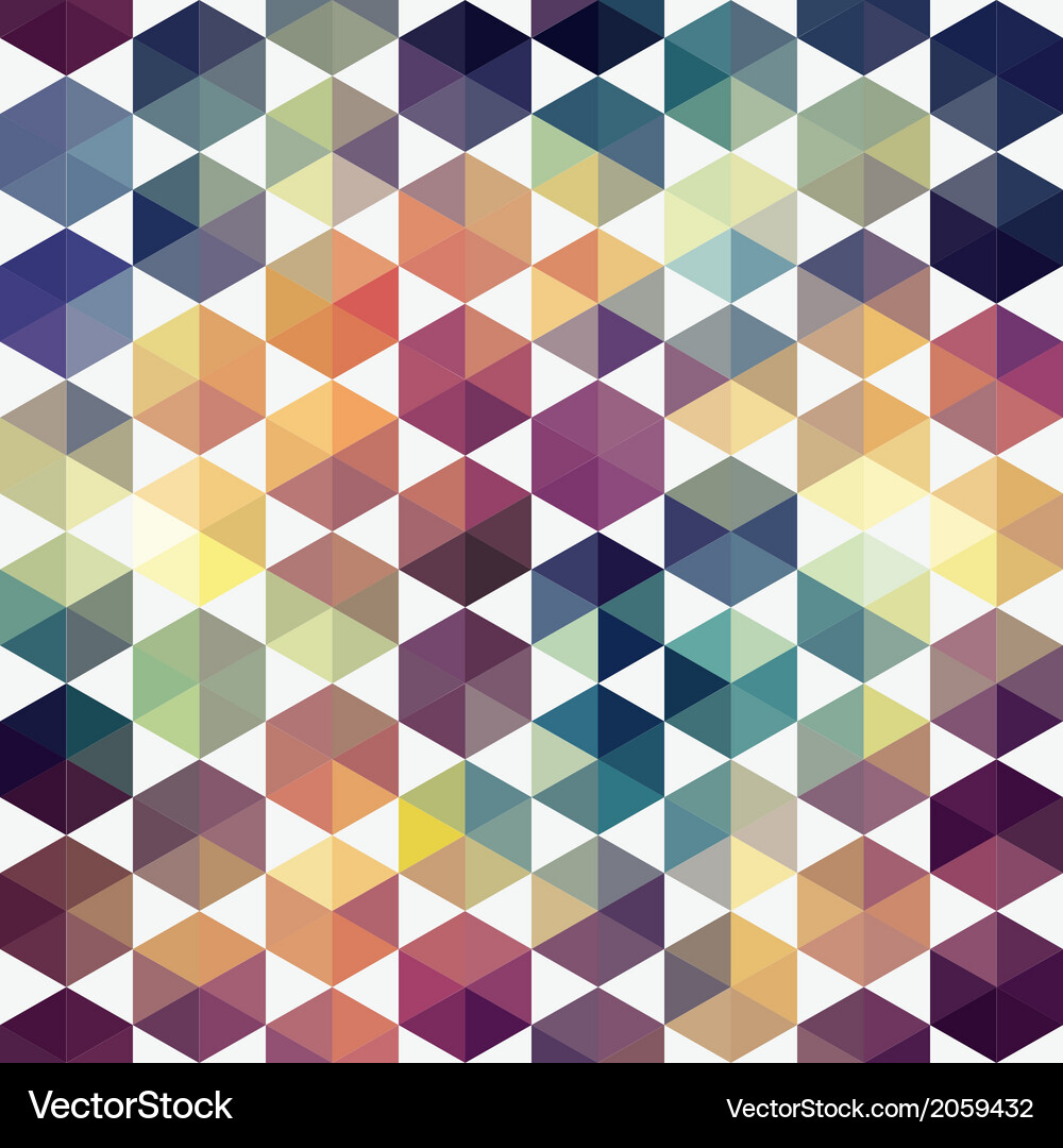 Retro geometrische Dreieck Muster Vektorbild