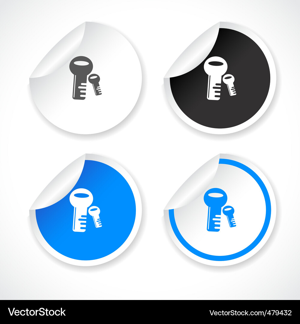 Stickers for web Vector Image
