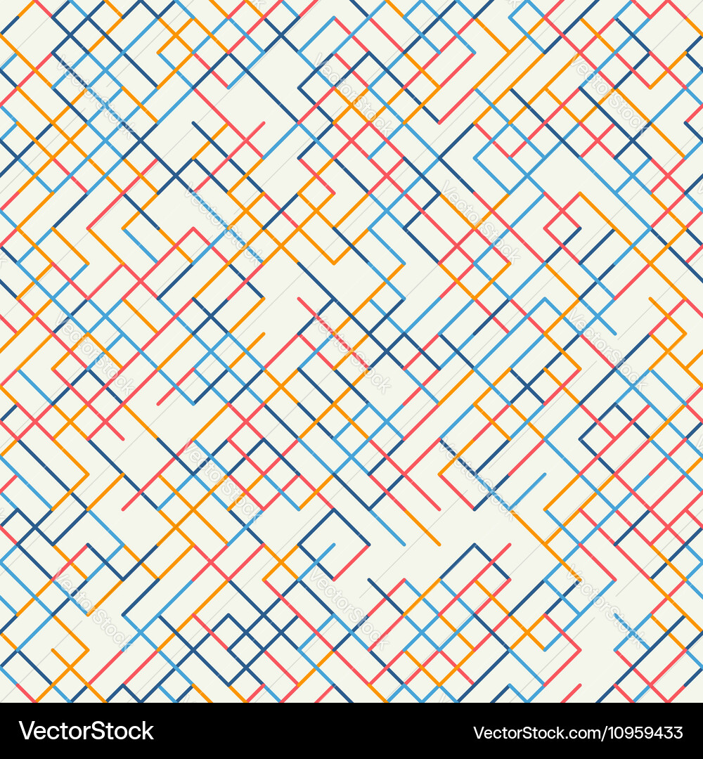 Abstract geometric background seamless pattern Vector Image