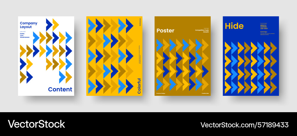 Abstract report template isolated banner design vector image