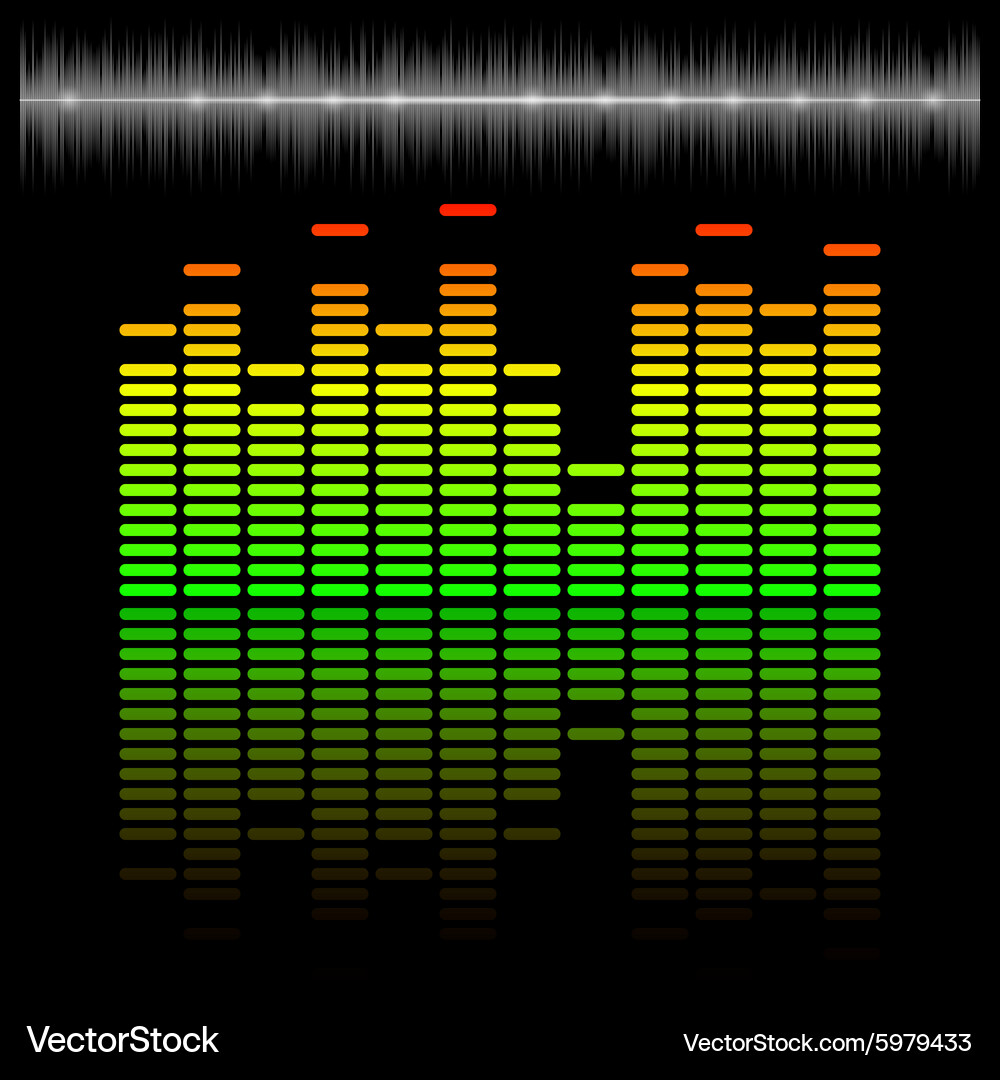 Eq Scale Chart with Reflection Vector Image