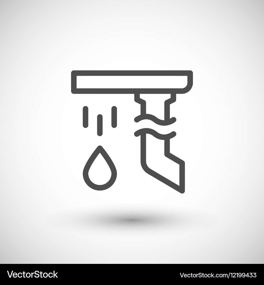 Gutter System Icon vector image