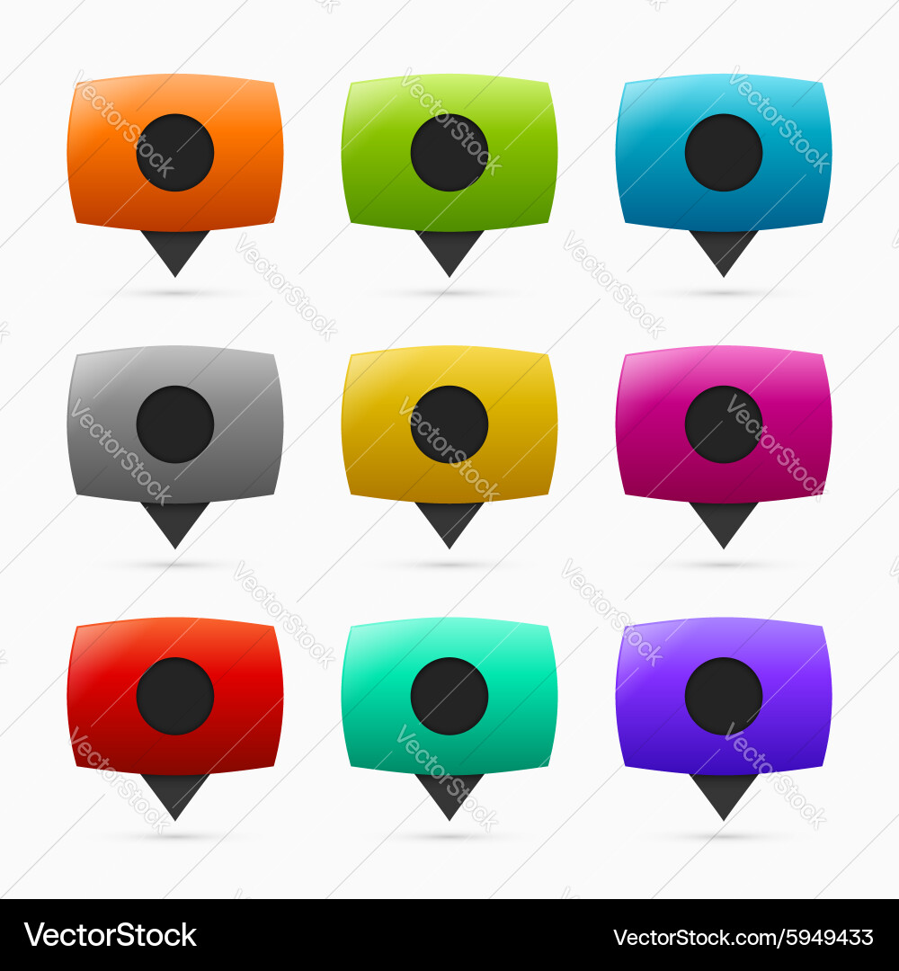 Pointers set vector image
