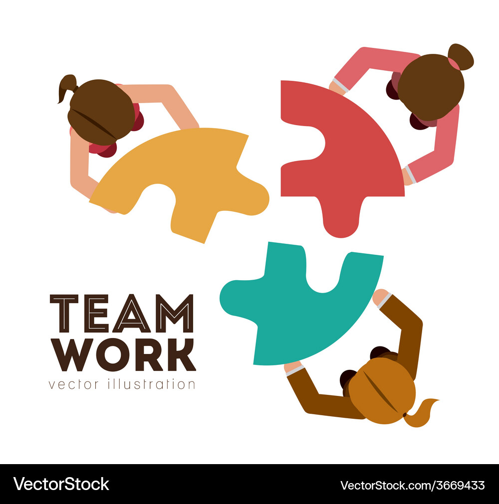 Teamwork design Vector Image