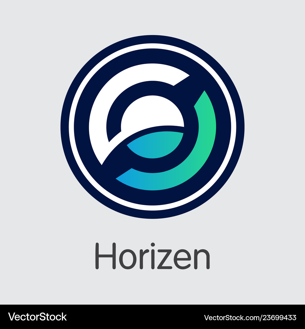 Zen - horizen the logo of cryptocurrency – Royalty-Free Vector | VectorStock