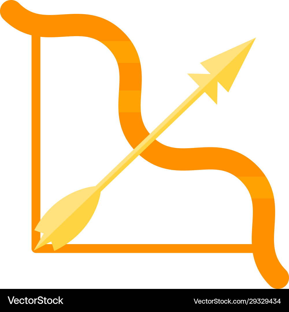 A bow and arrow Royalty Free Vector Image - VectorStock