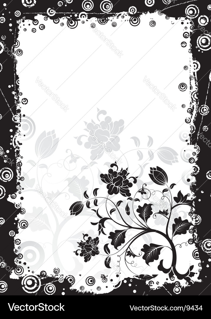 Floral Baroque Background Vector Image