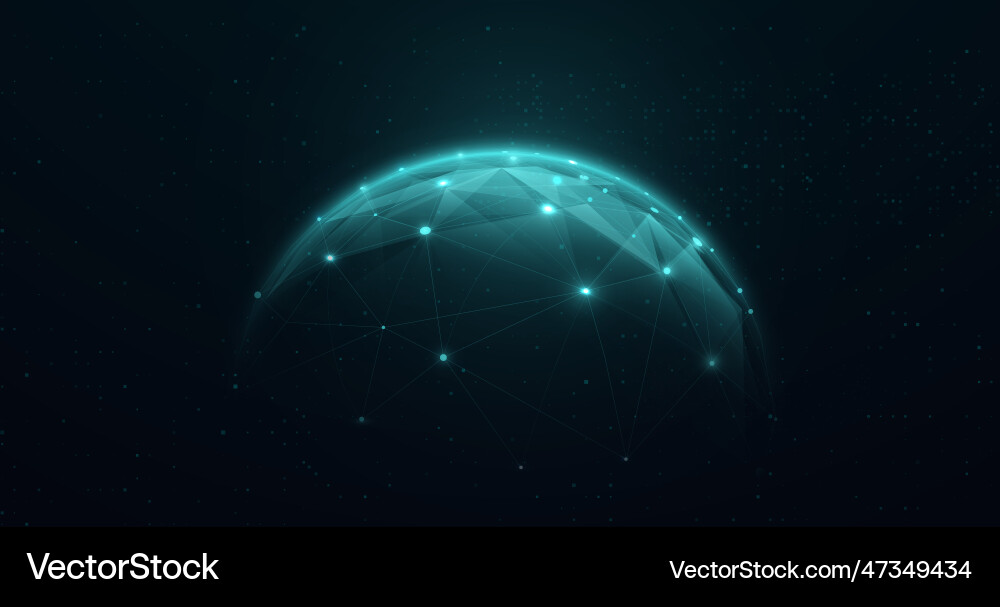 Global Network Connection vector image
