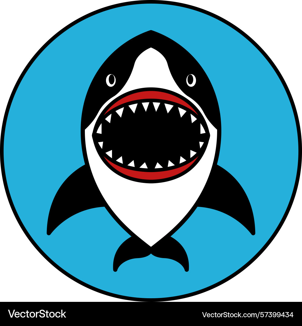 Isolate shark icon Vector Image