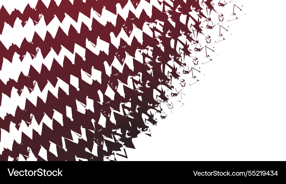 Red zig zag line brush pattern abstract Vector Image