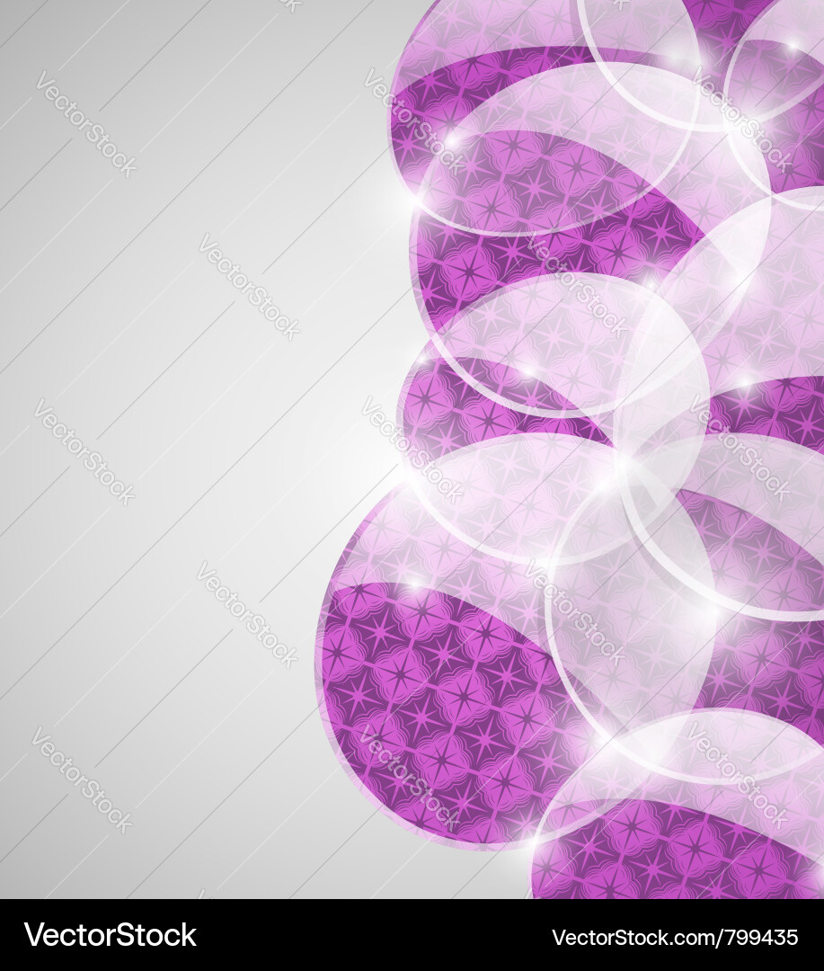 Abstract violet bubbles background Vector Image