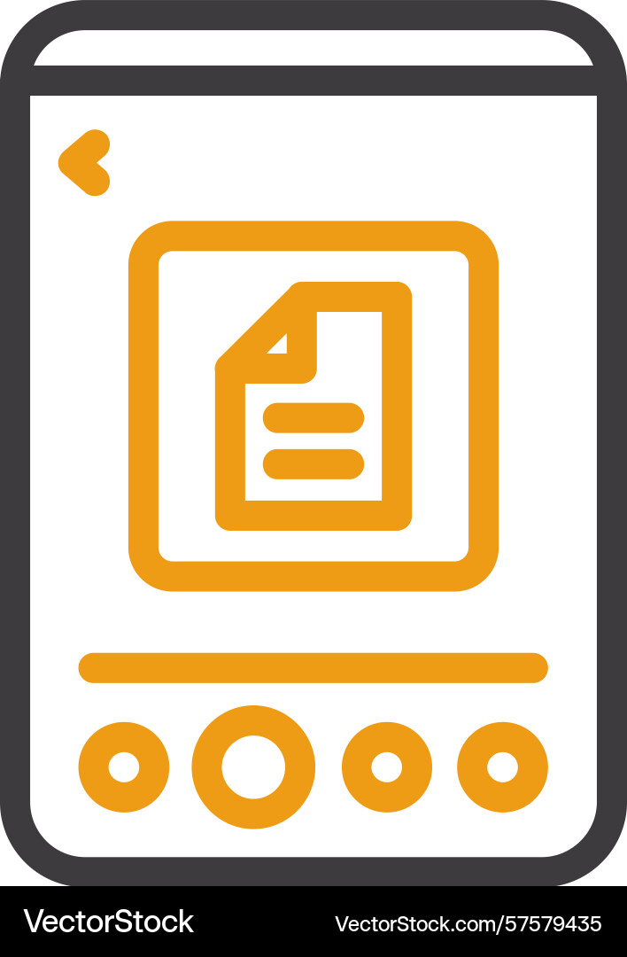 Document two color icon Vector Image