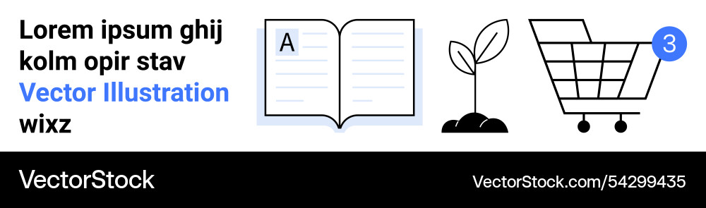Education and online shopping concept with book Education and online shopping concept with book vector image
