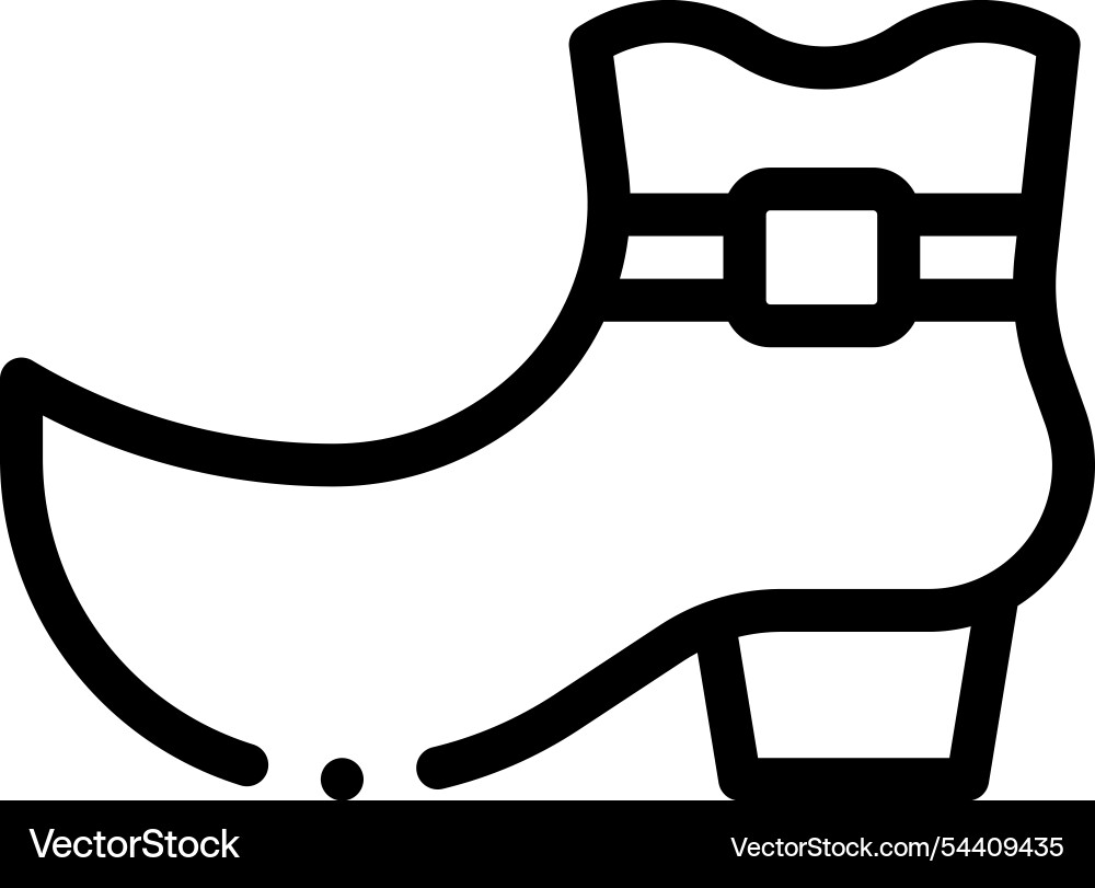Leprechaun icon thin linear style design isolated Leprechaun icon thin linear style design isolated vector image