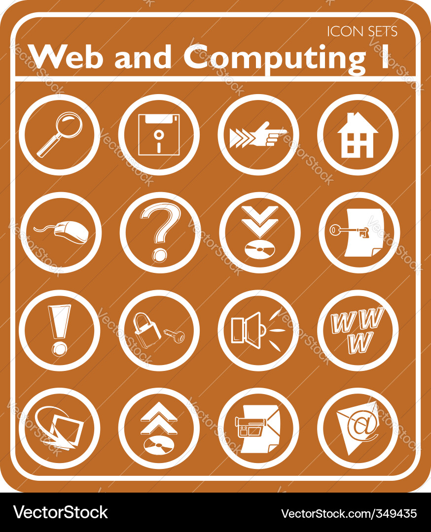 Web and computing Vector Image