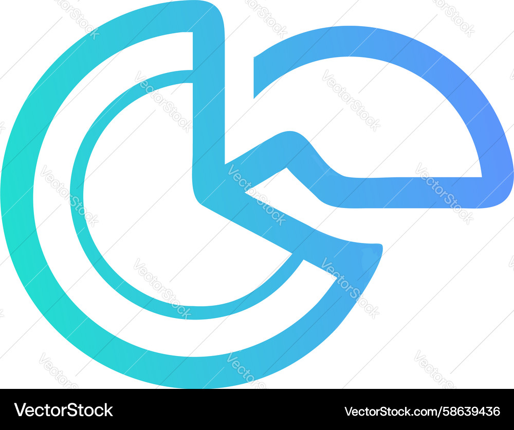 Data Flow Circuit Icon Vector Image
