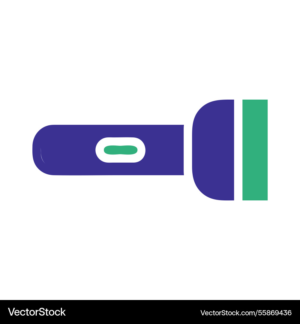 Flashlight with modern design style Vector Image